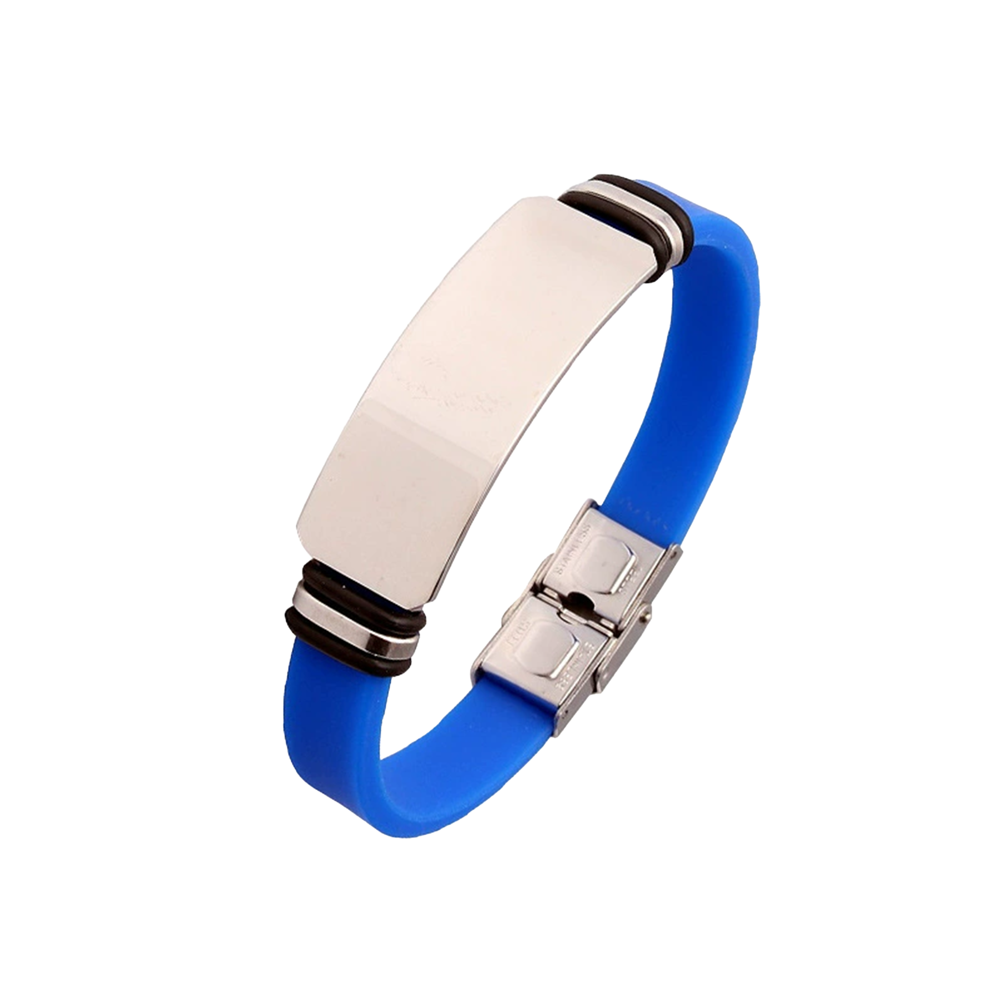 Couple's Silicone Titanium Steel Bracelet 14