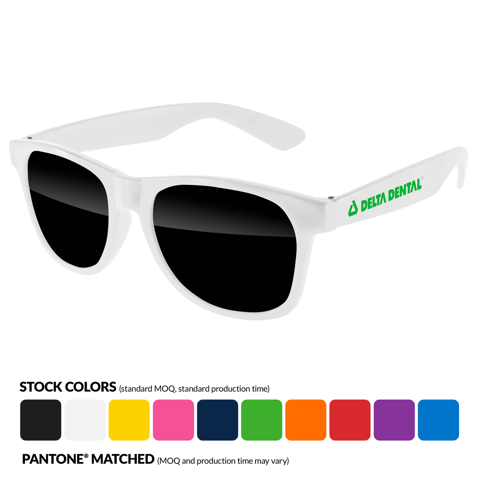 Value Retro Sunglasses w/1 Color Temple Imprint 1