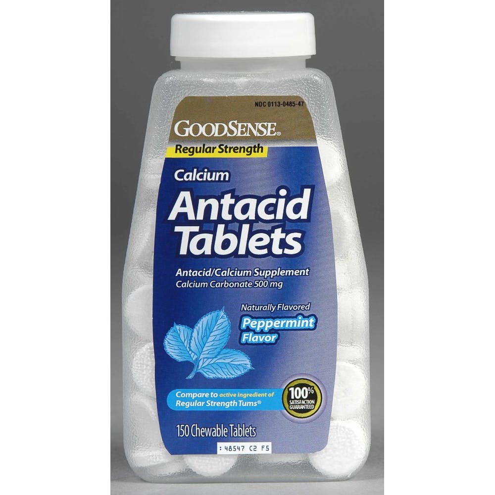 Antacid Tablets with Calcium - Peppermint 150 Chewable Tablets 3