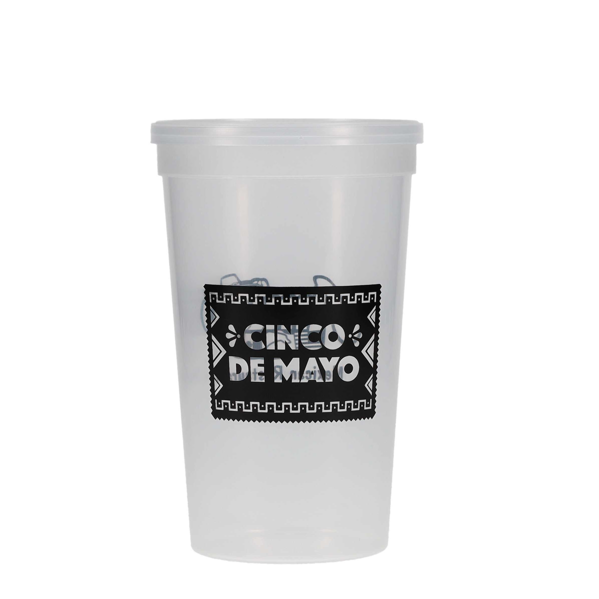 16/22 oz Stadium Cup Molded Lid - Natural 7