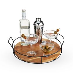 Twine Living Modern Manor Cocktail Tray - Thumbnail 5