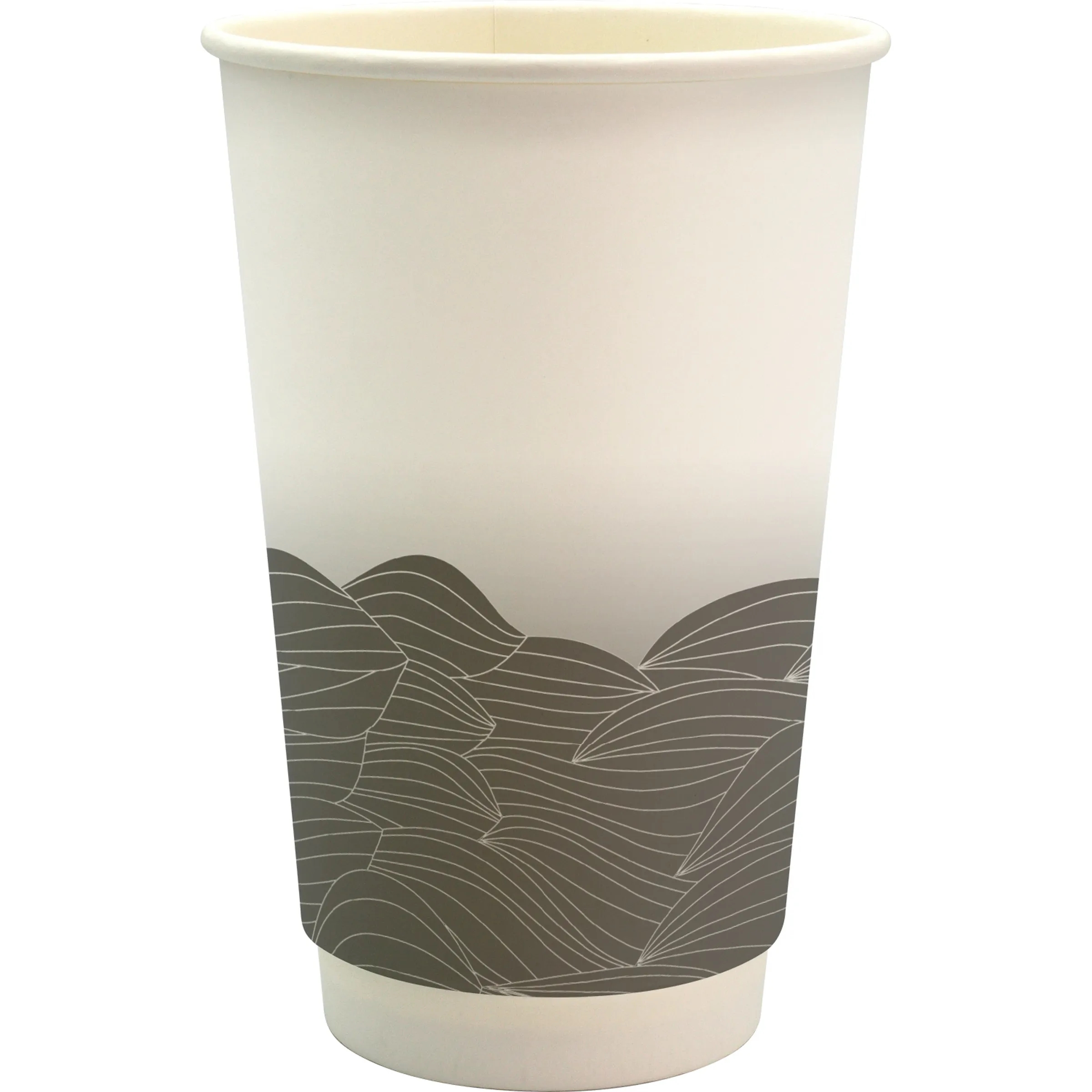 16 oz. Full Color Turbulent Waves Cube Paper Cup 3