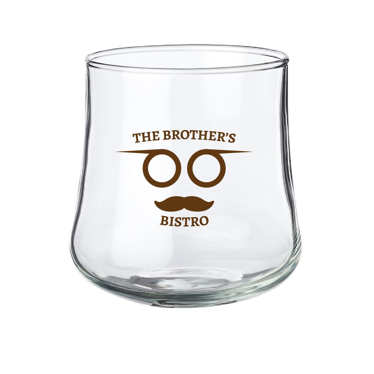 11 oz. Belle Stemless Glasses (1 Color Imprint)