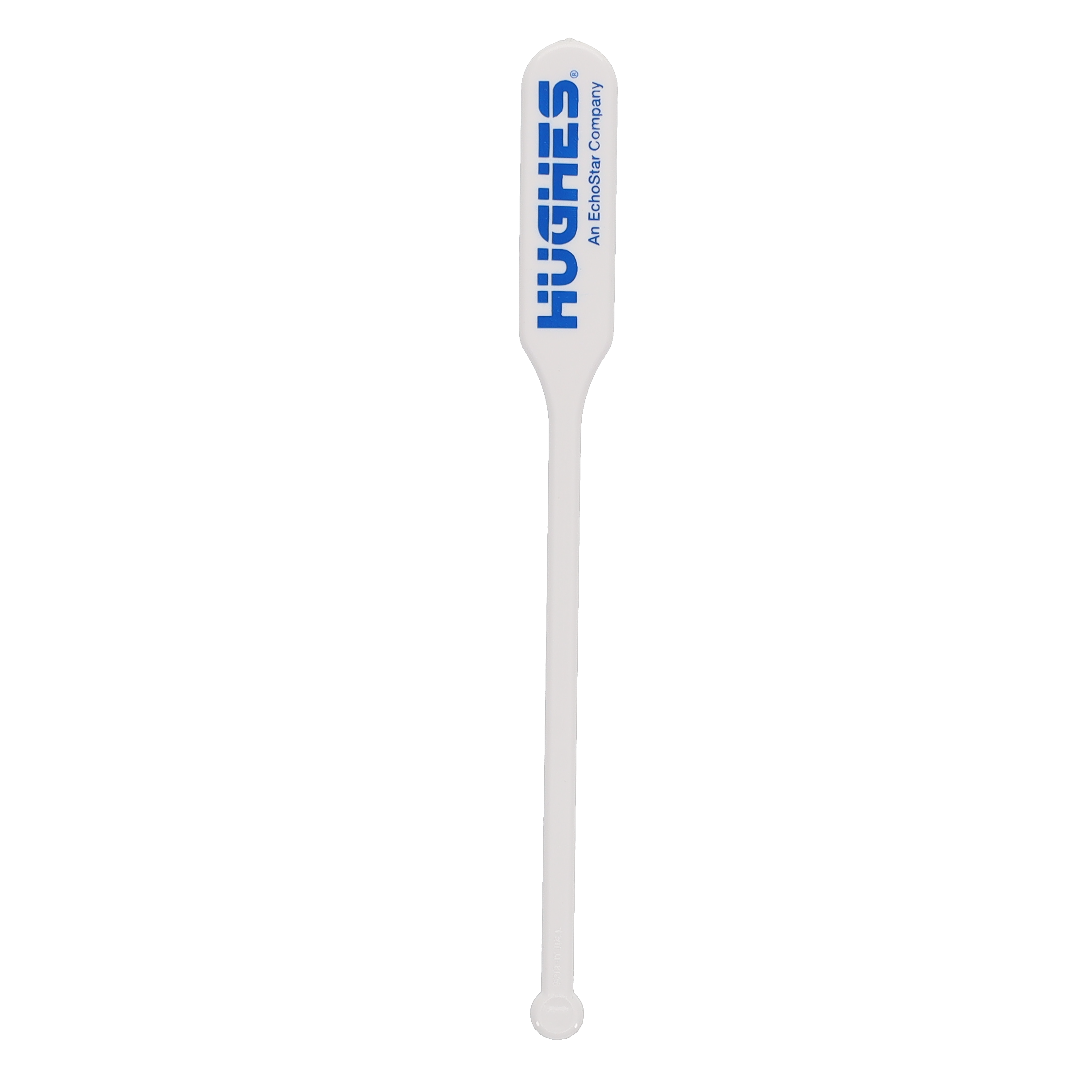 6" Paddle Plastic Drink Stirrer - White 3