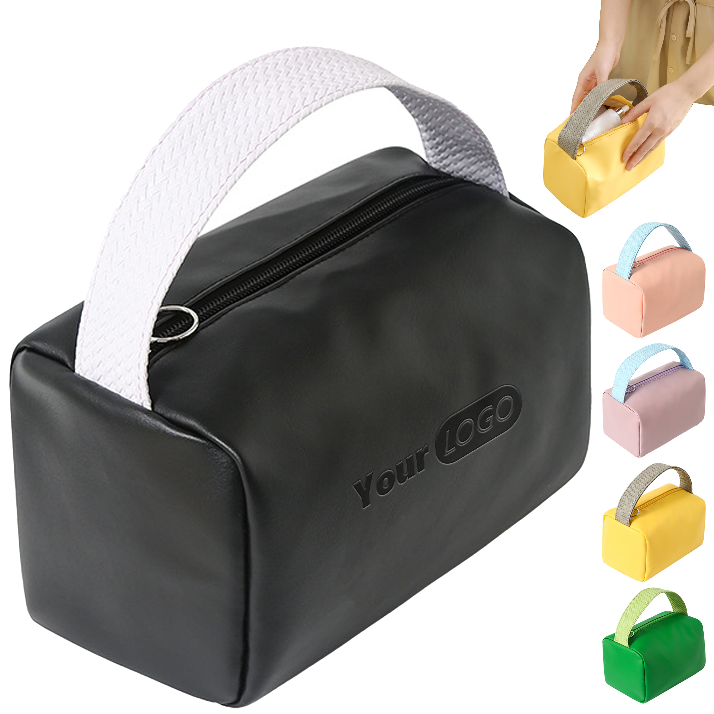 Pu Large Capacity Portable Makeup Bag 9