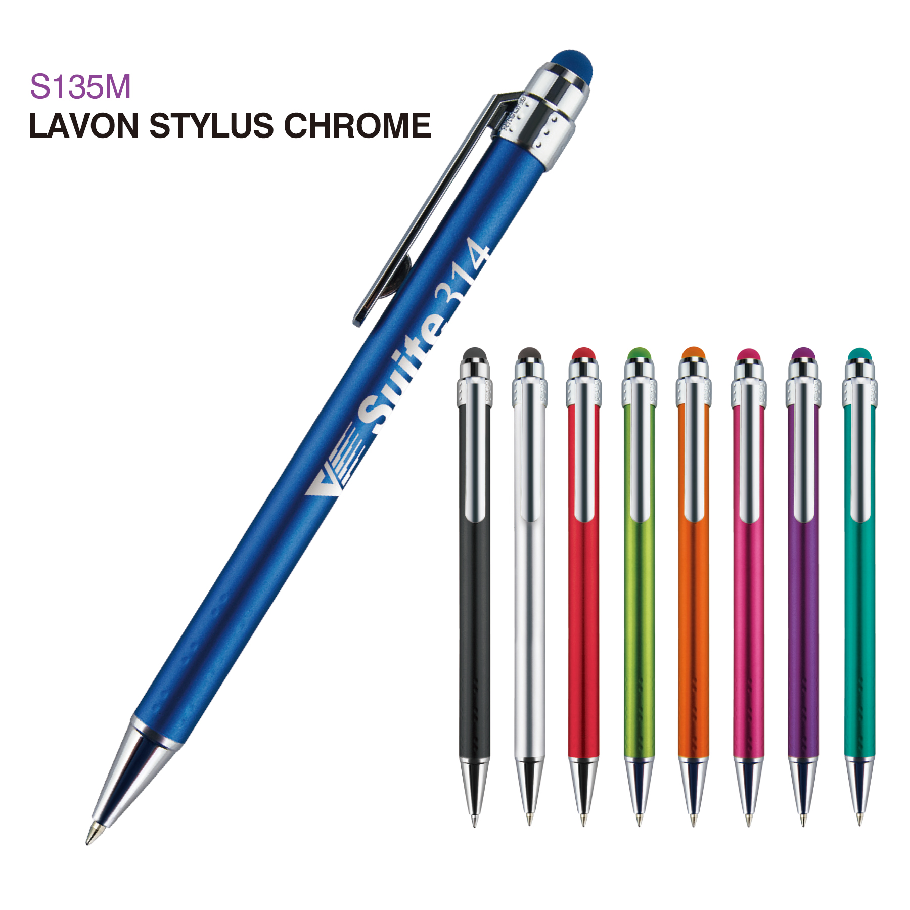Lavon Stylus Chrome Pen 15
