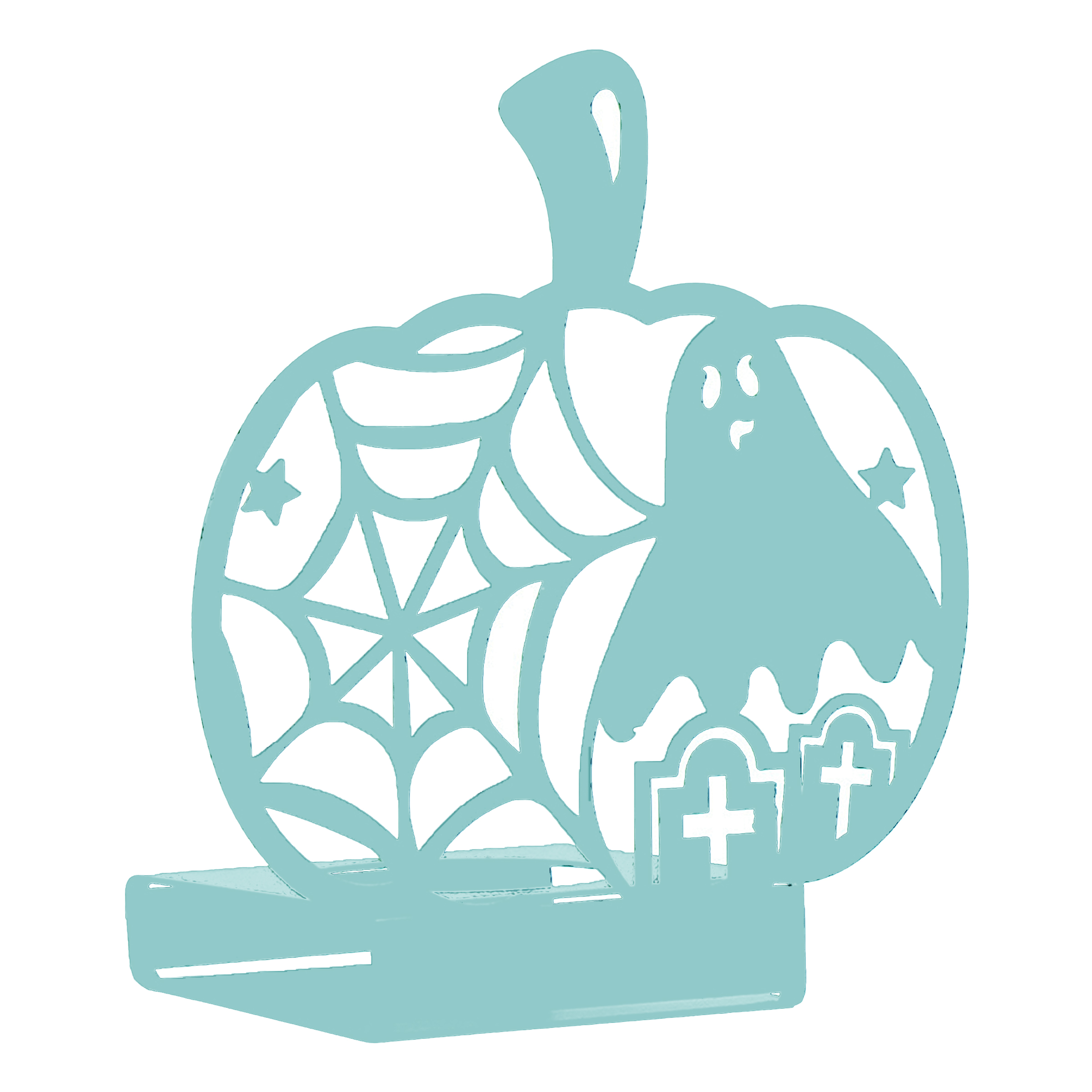 Iron Pumpkin Silhouette Decoration Creates A Halloween Atmosphere 9