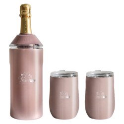 Vinglacé Wine Bottle Insulator and Glass Set - Thumbnail 5