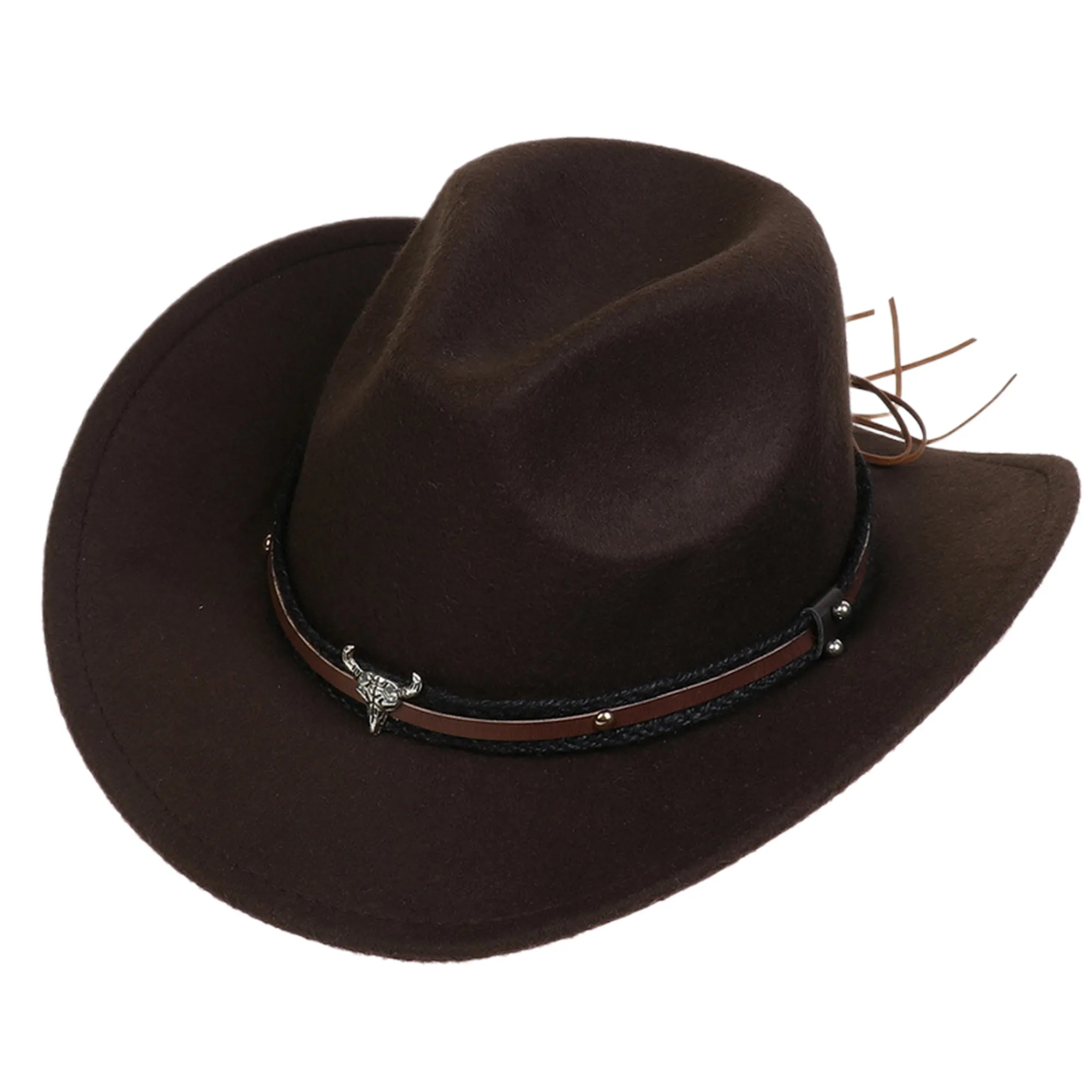 MOQ50 Wool Felt Jazz Retro Tide Hat 13