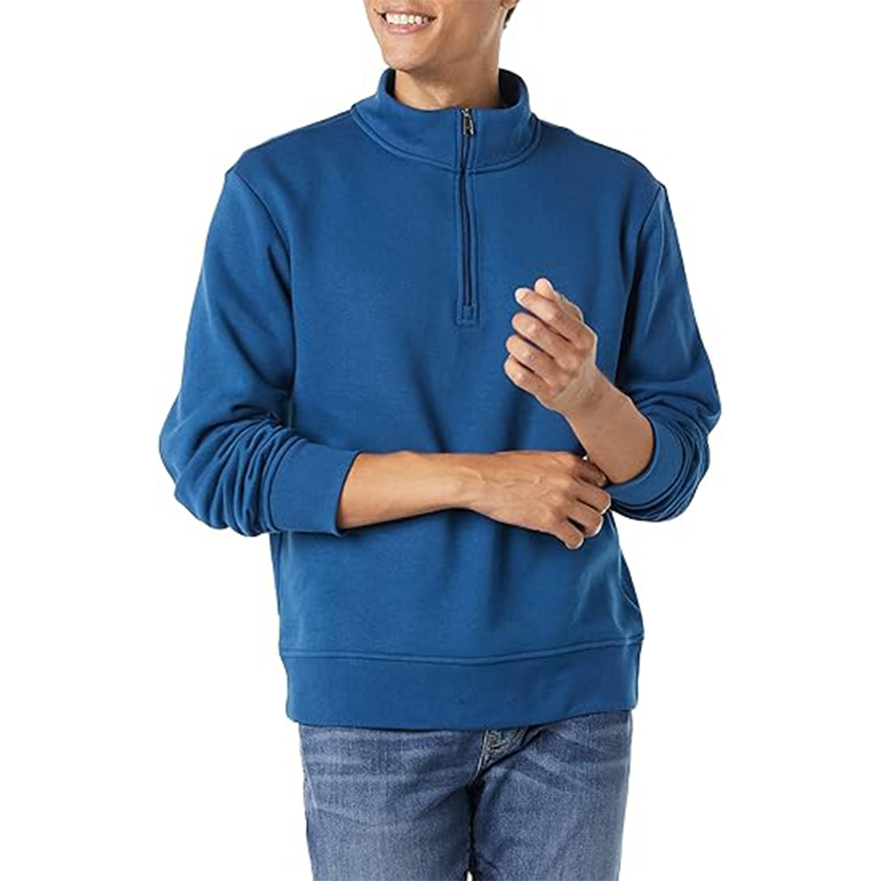 Men Quarter Zip Pullover Sweatshirt, custom hoodie or sweatshirt with logo imprint 31