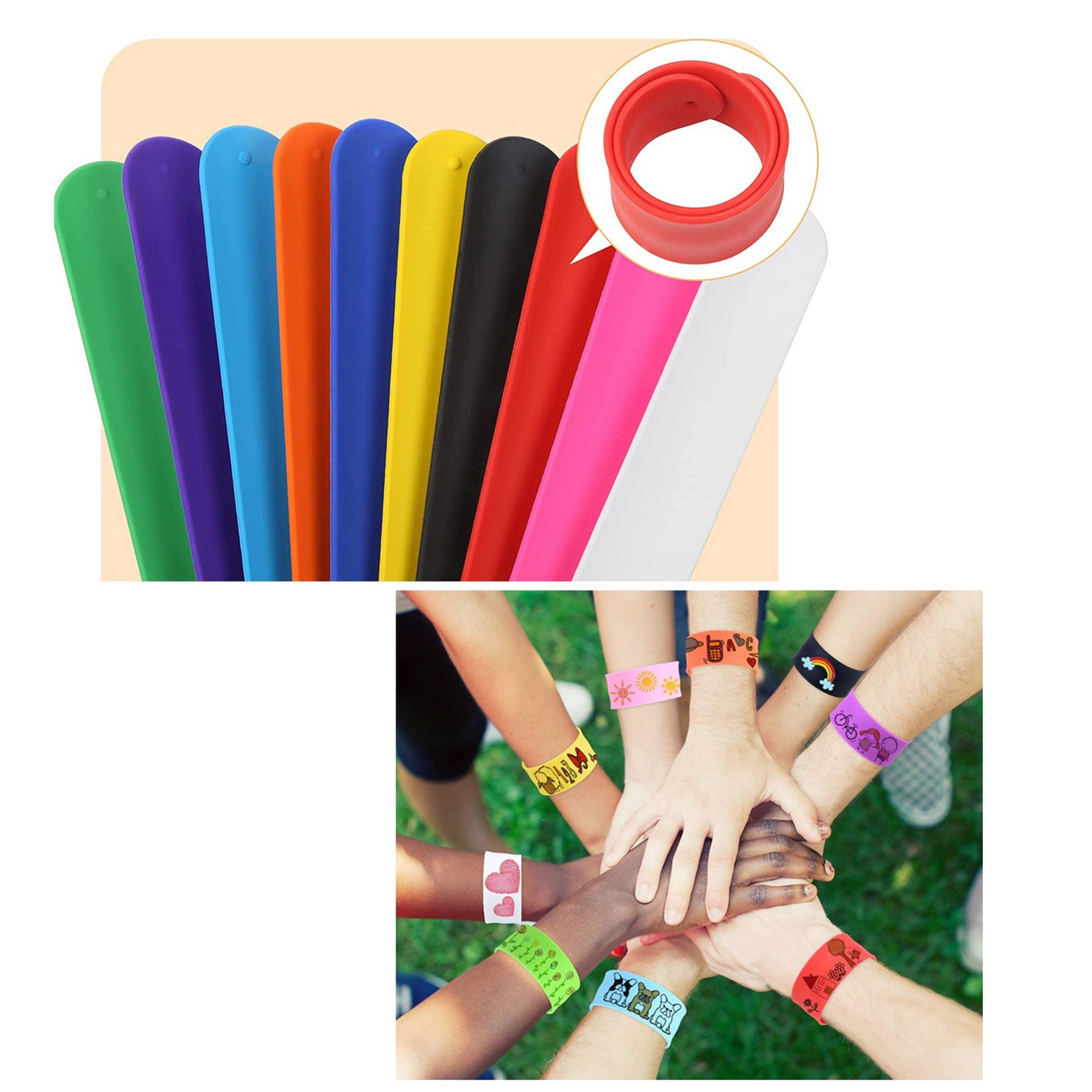 Silicone Slap Bracelet 7