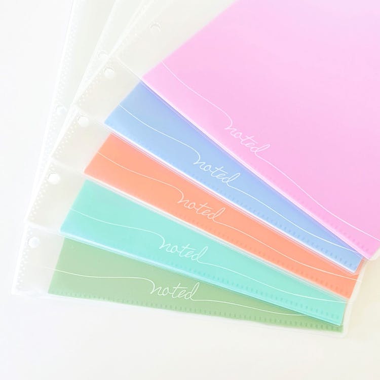 6 Pocket Organizers - 5 Colors Poly 3