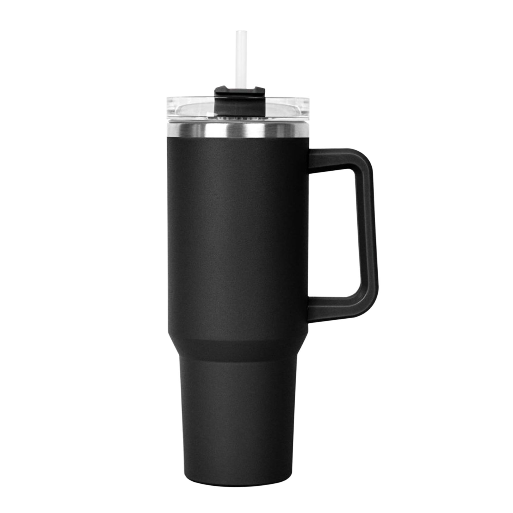 40 OZ. S/S Travel Handle Mug w/ Twist Closure Straw Lid 19