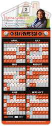 Magna-Card House Shape Magnet - Baseball Schedules (3.5 x 9)
