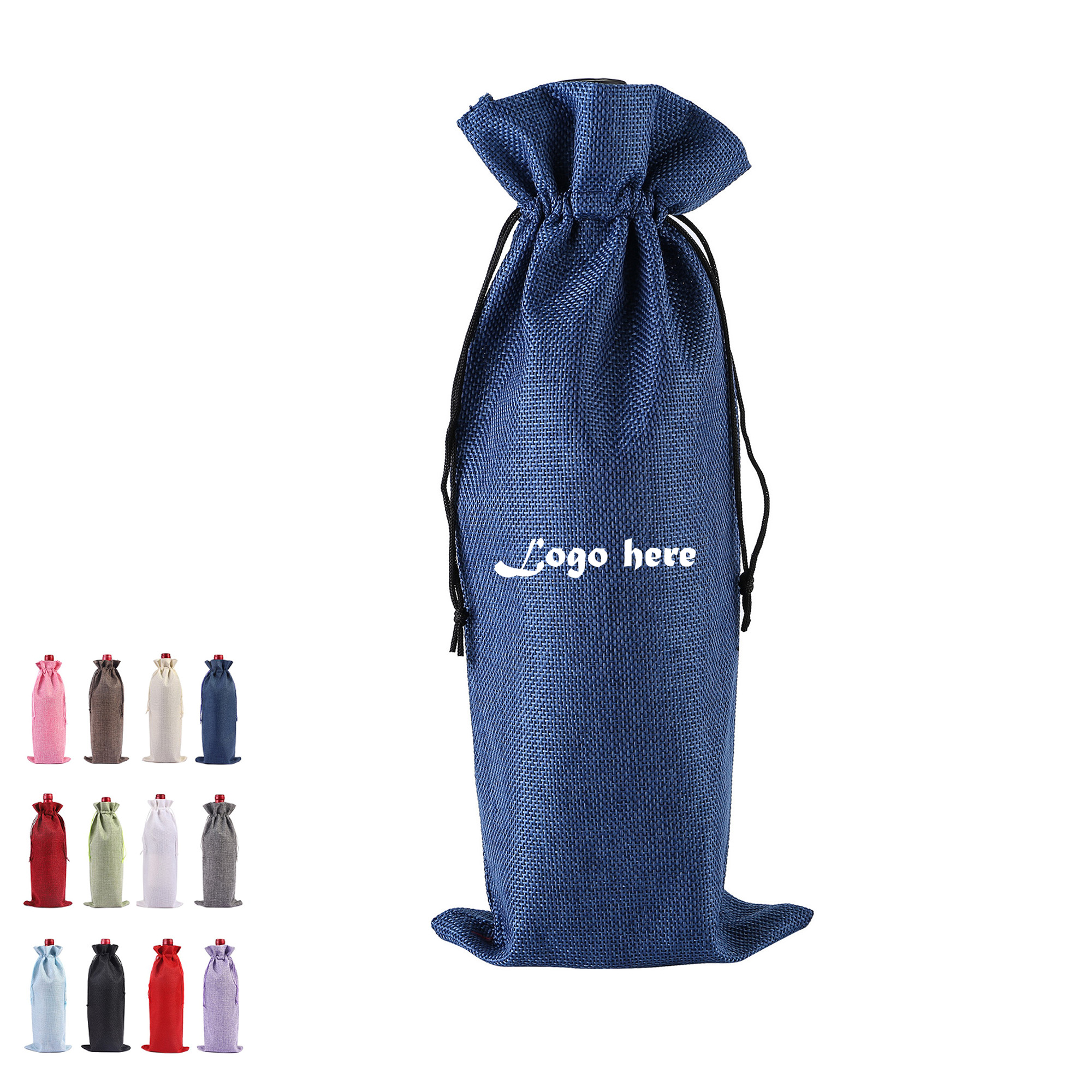 Wine Bottle Bag With Drawstring MOQ 30pcs 3