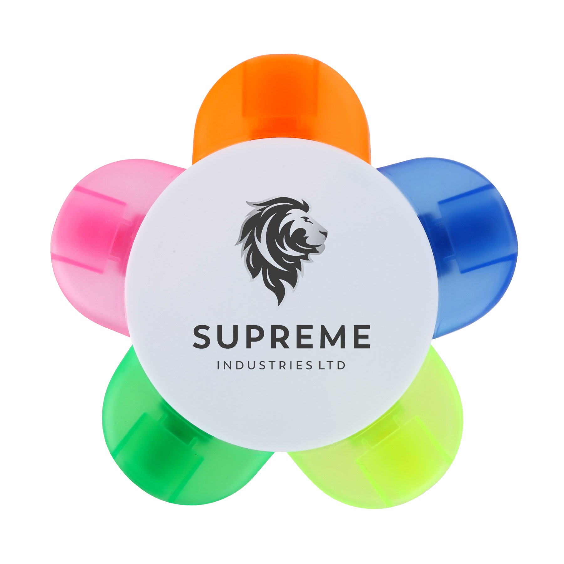 Flower Shape Highlighter With 5 Different Colors