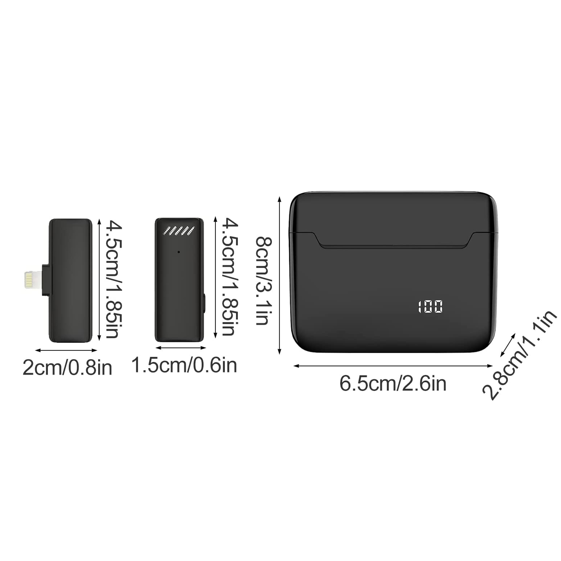 Wireless Lapel Microphone with Charging Compartment 7