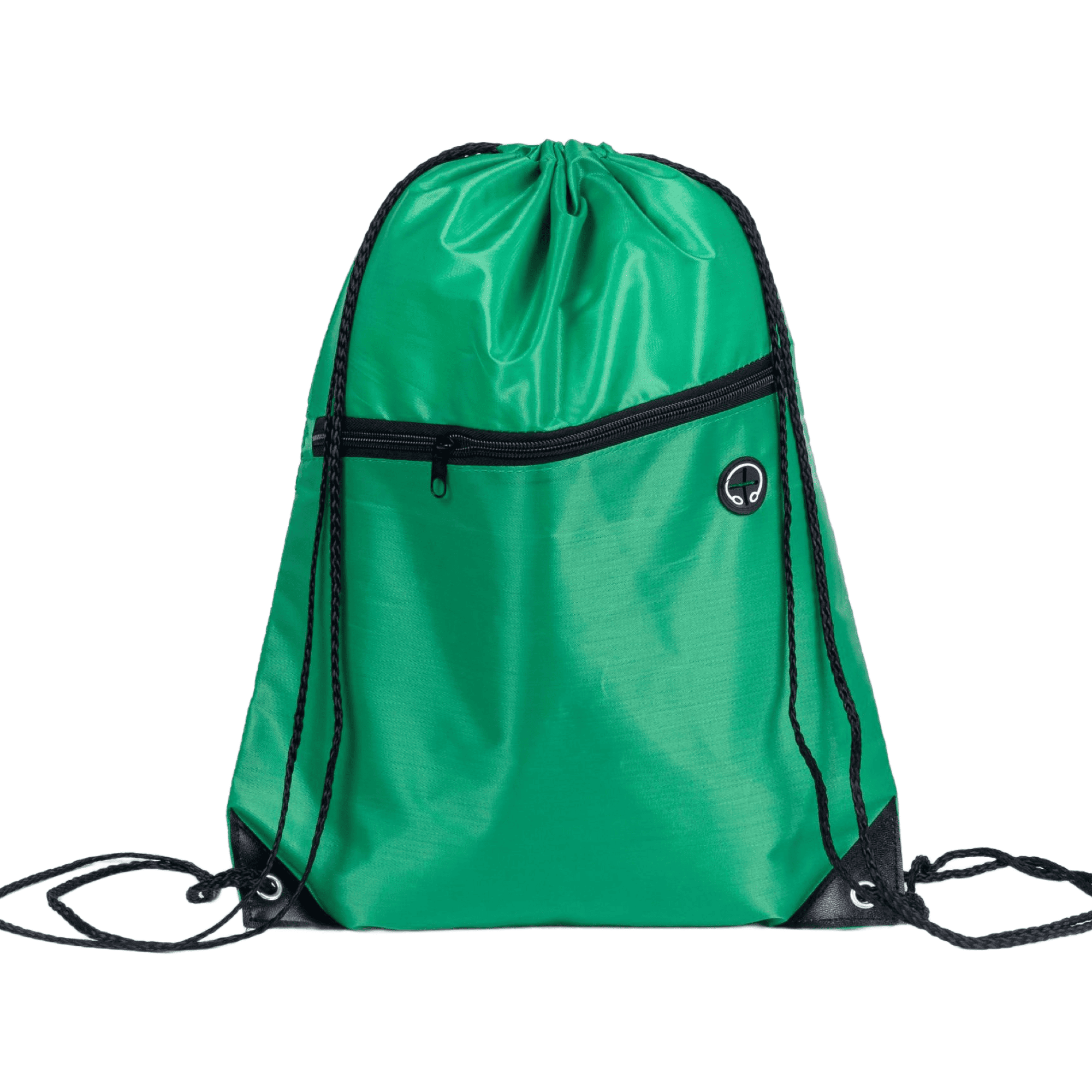 Custom Cinch Sack With Front Zip Pocket 10