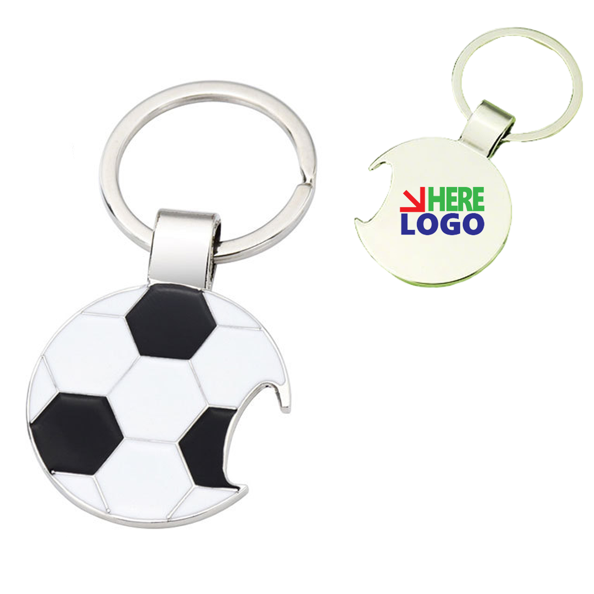 Soccer Bottle Opener Keychain