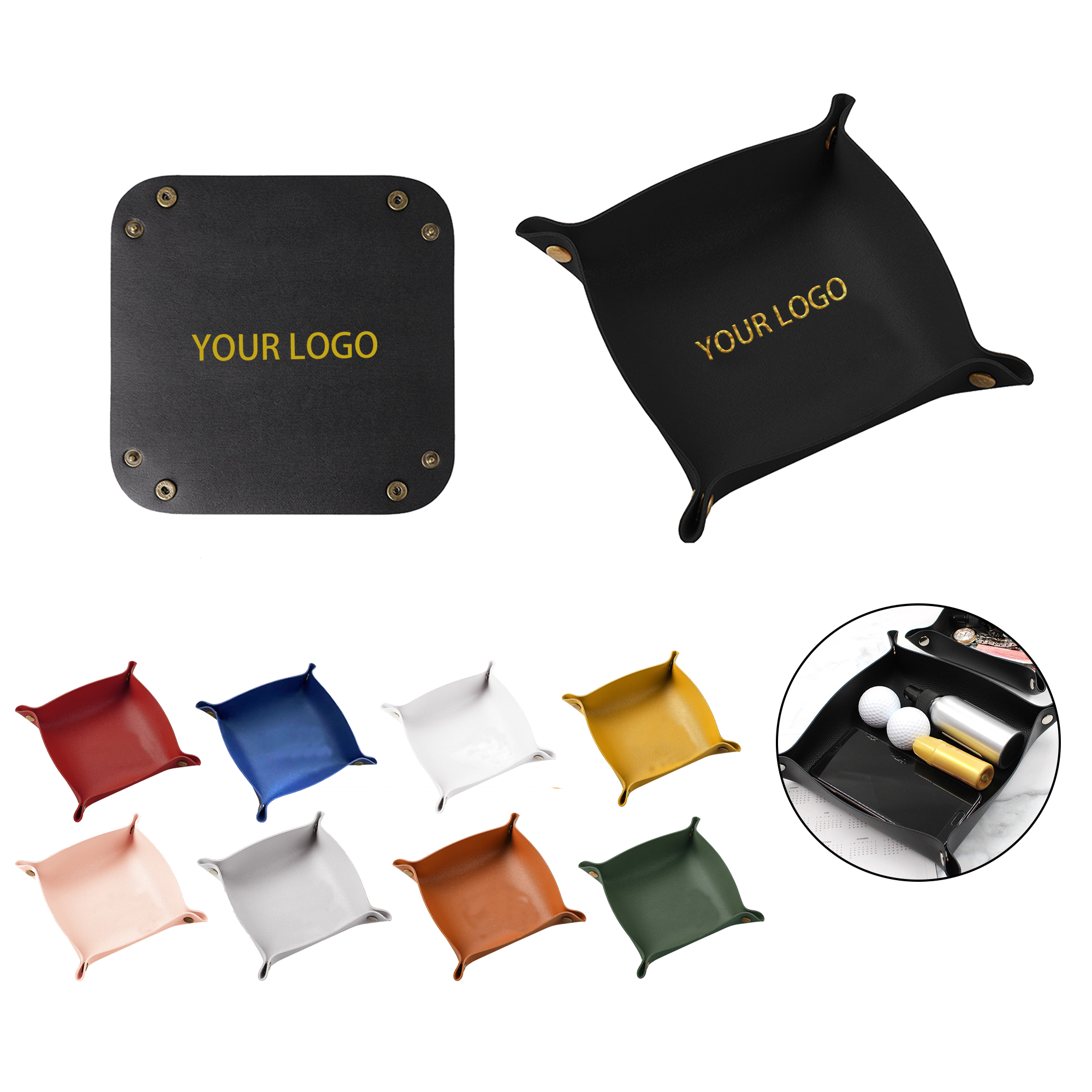 MOQ:50pcs Foldable Valet Tray 4