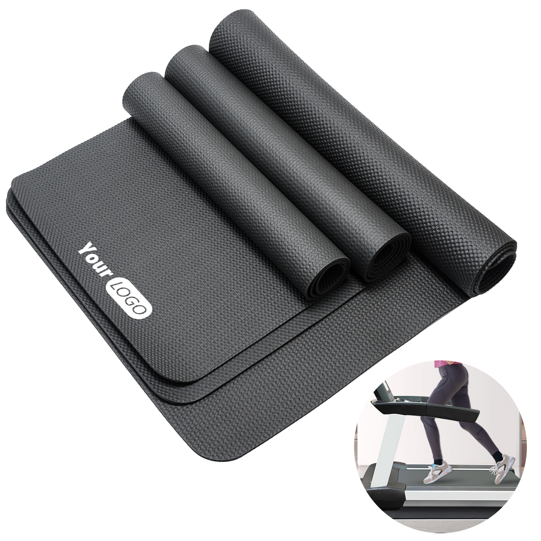 Rubber Shock Absorption And Noise Reduction Treadmill Floor Mat 7