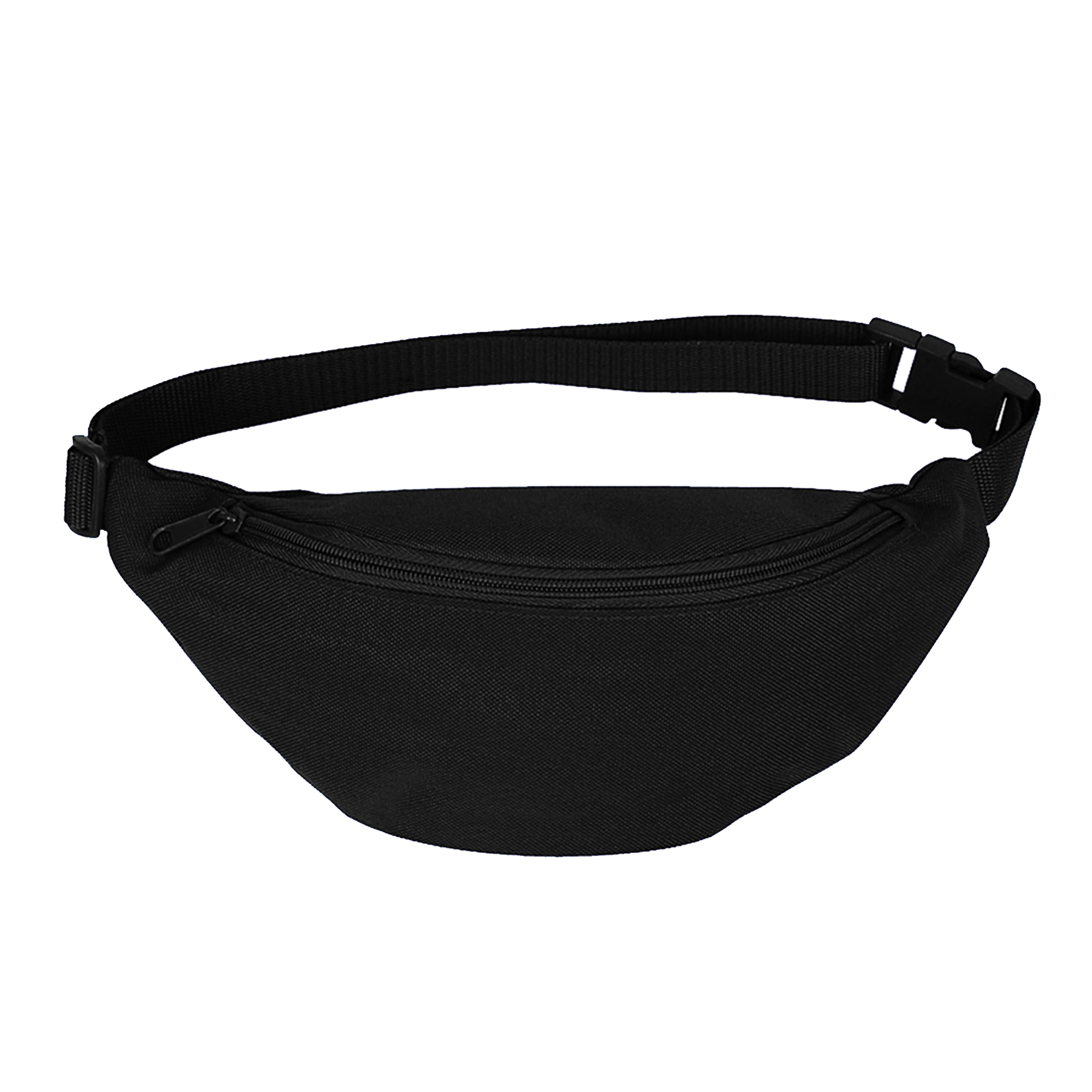 600D Polyester One Pocket Fanny Pack w/ Plastic Snap Closure 13