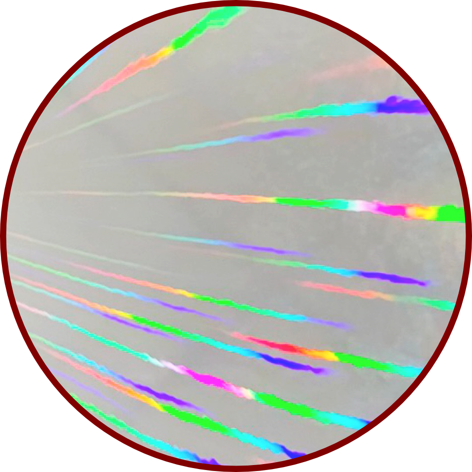 Spectra Star holographic material pattern swatch