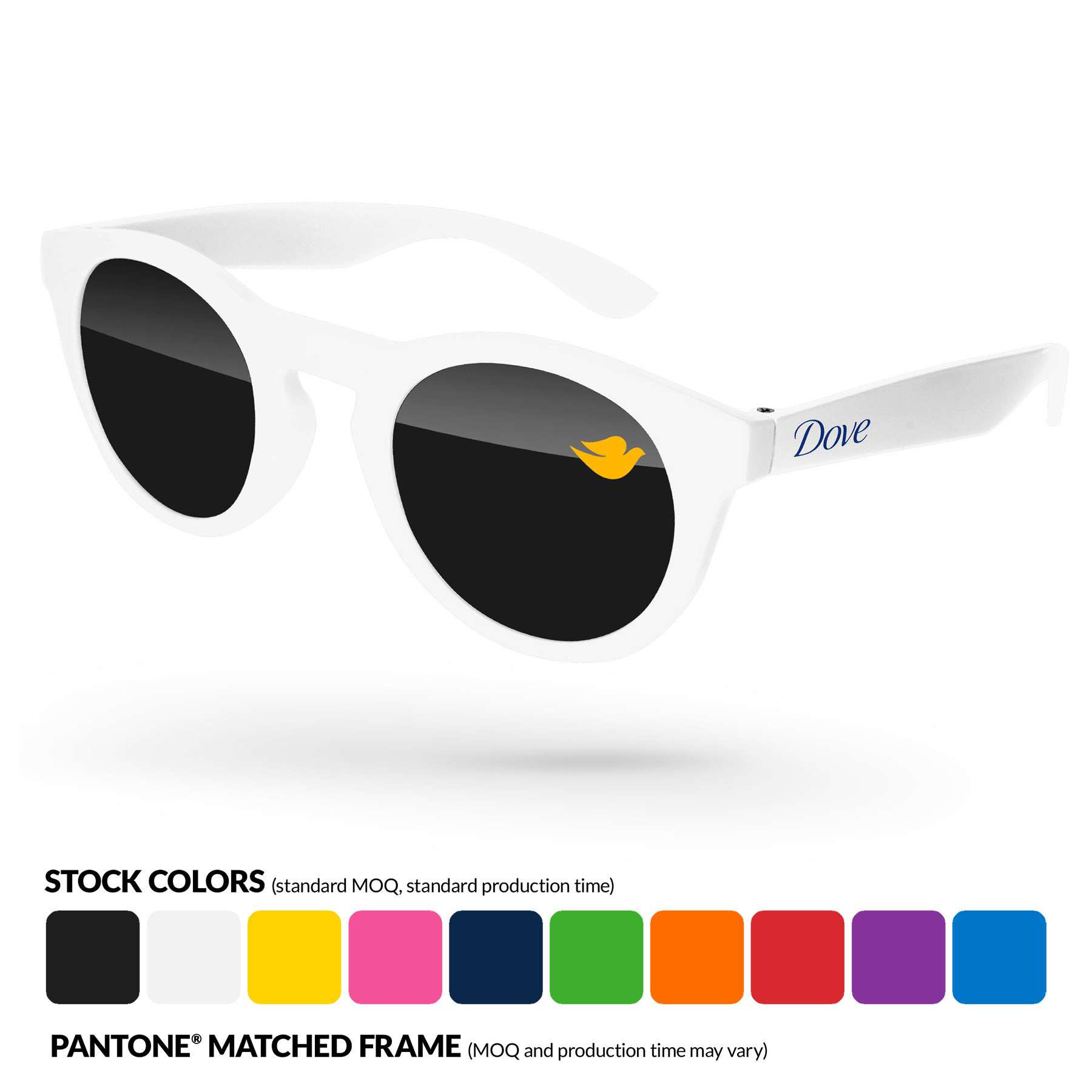 Andy Sunglasses w/ Corner Lens and Arm Imprints 2