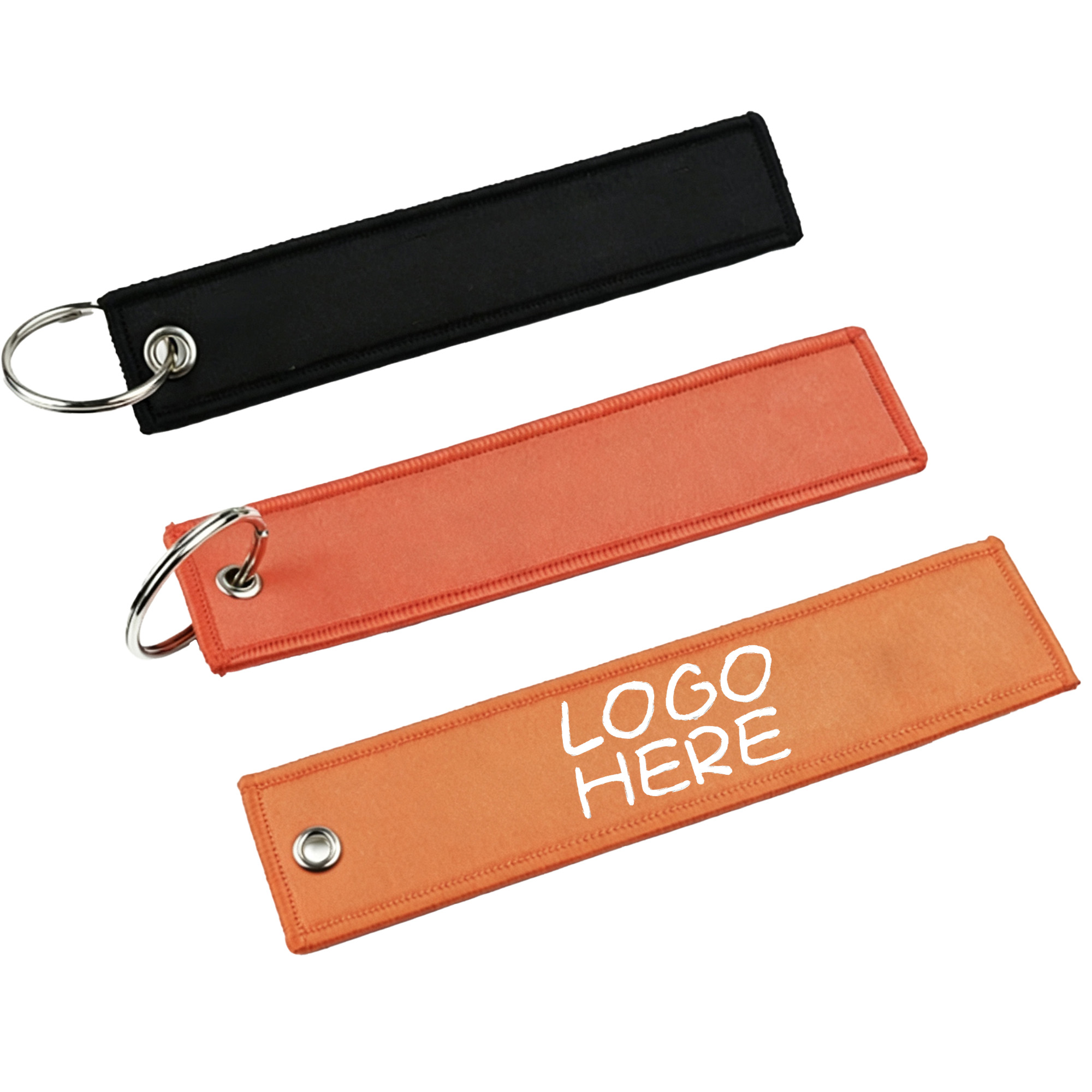 Woven Label Keychain