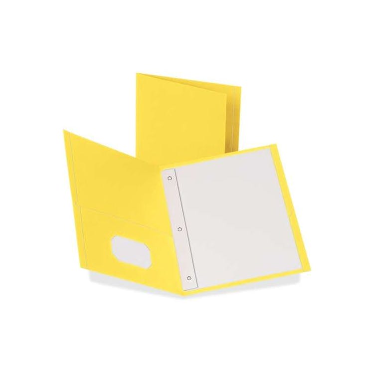Recycled Pocket Folder - Yellow 3