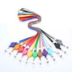 Polyester ID Lanyard with Retractable Badge Reel