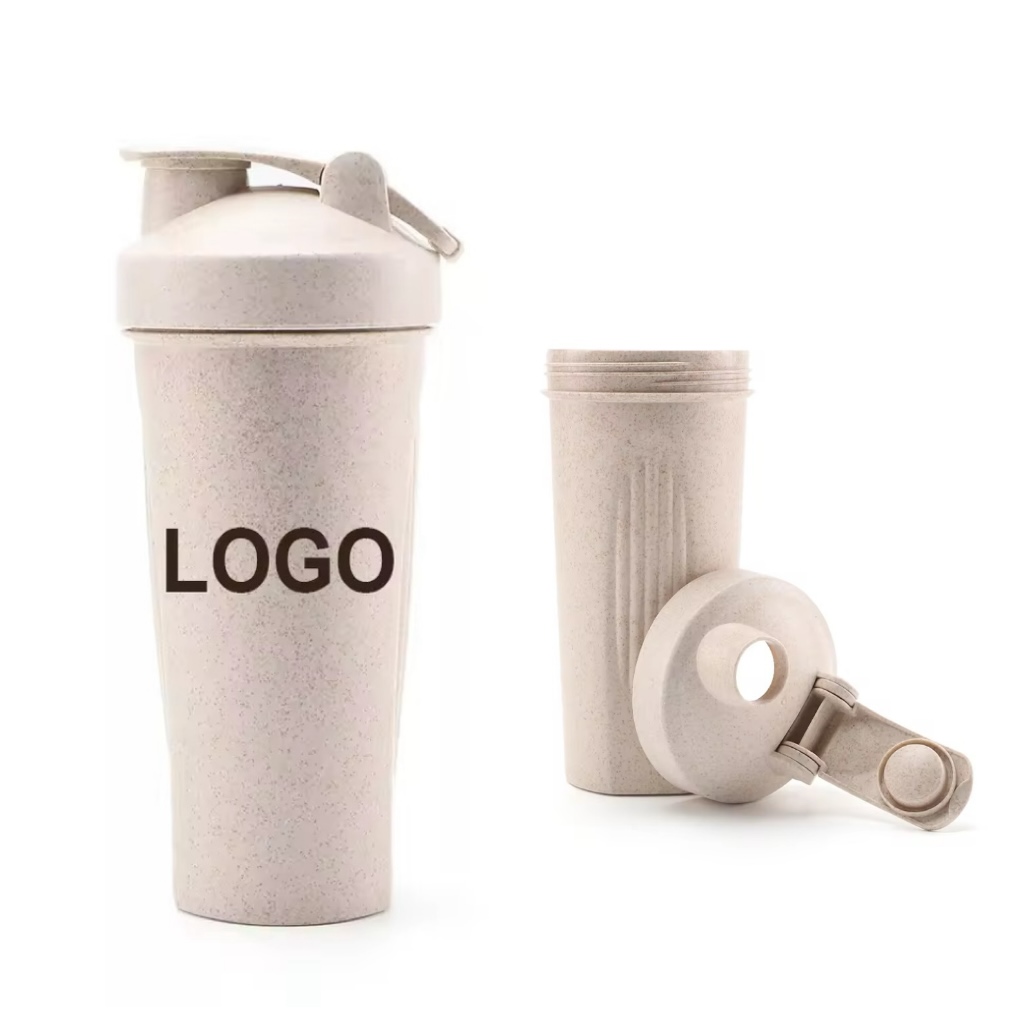 MOQ 10 pcs Large Capacity Wheat Straw Bottle 3