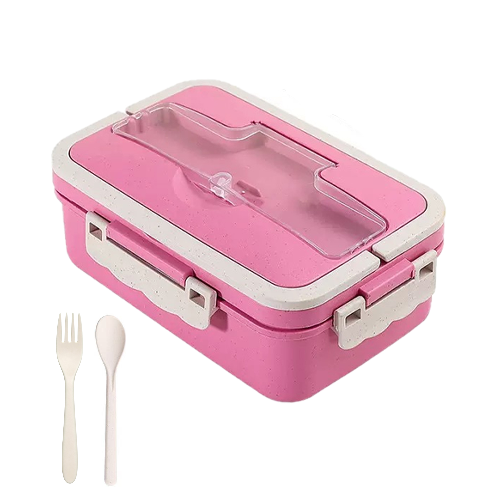 Wheat Straw Bento Lunch Box with Cutlery MOQ 10 4