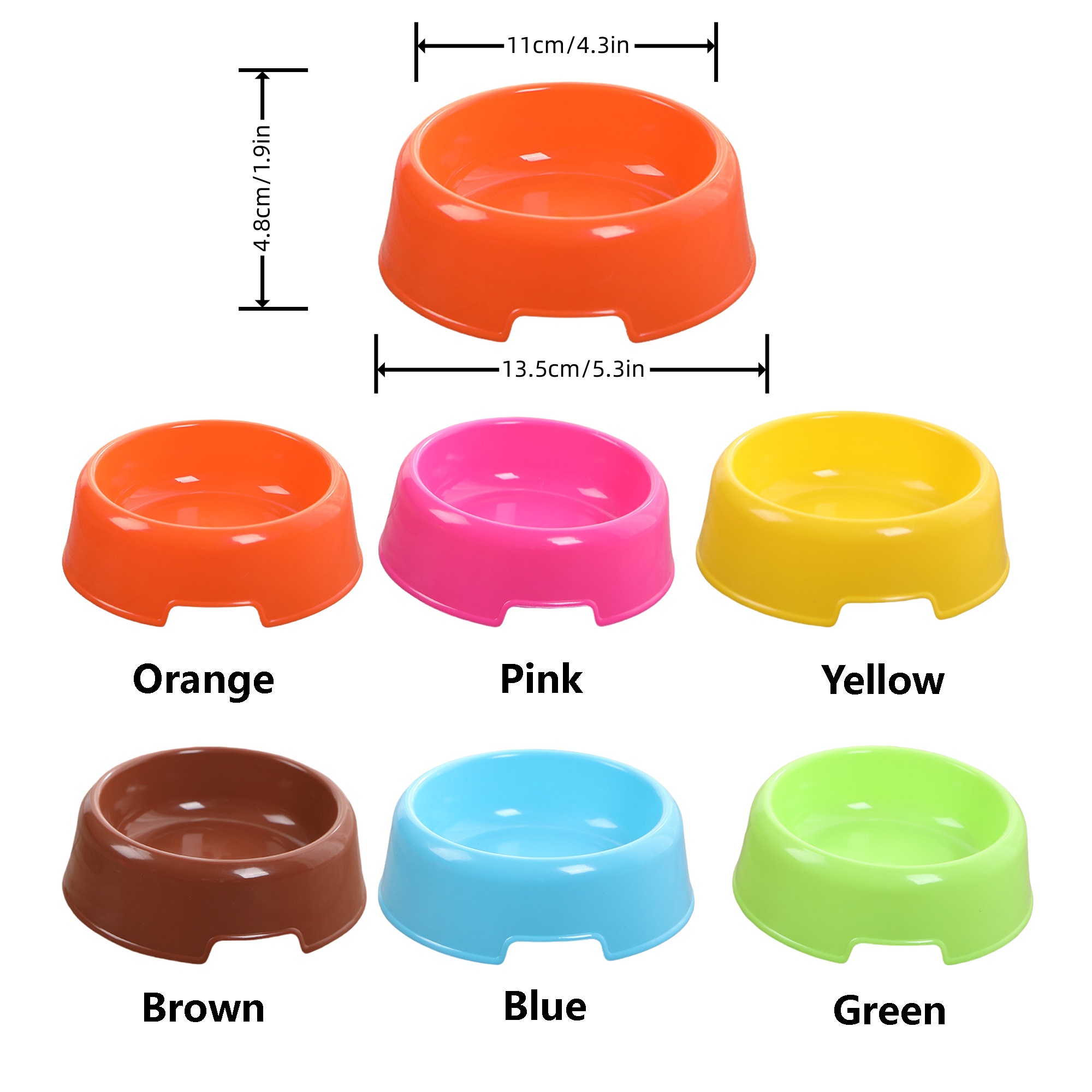 Durable Plastic Pet Food Bowl 5