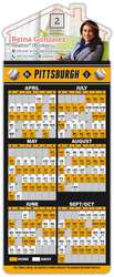 Magna-Card House Shape Magnet - Baseball Schedules (3.5 x 9)