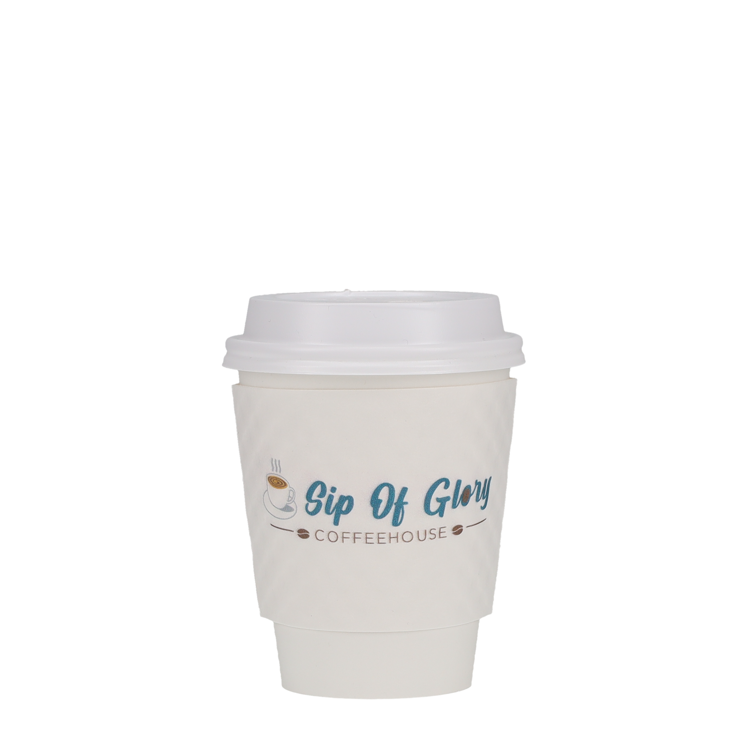 8/9 oz Beverage Wrap White Digital Print 15