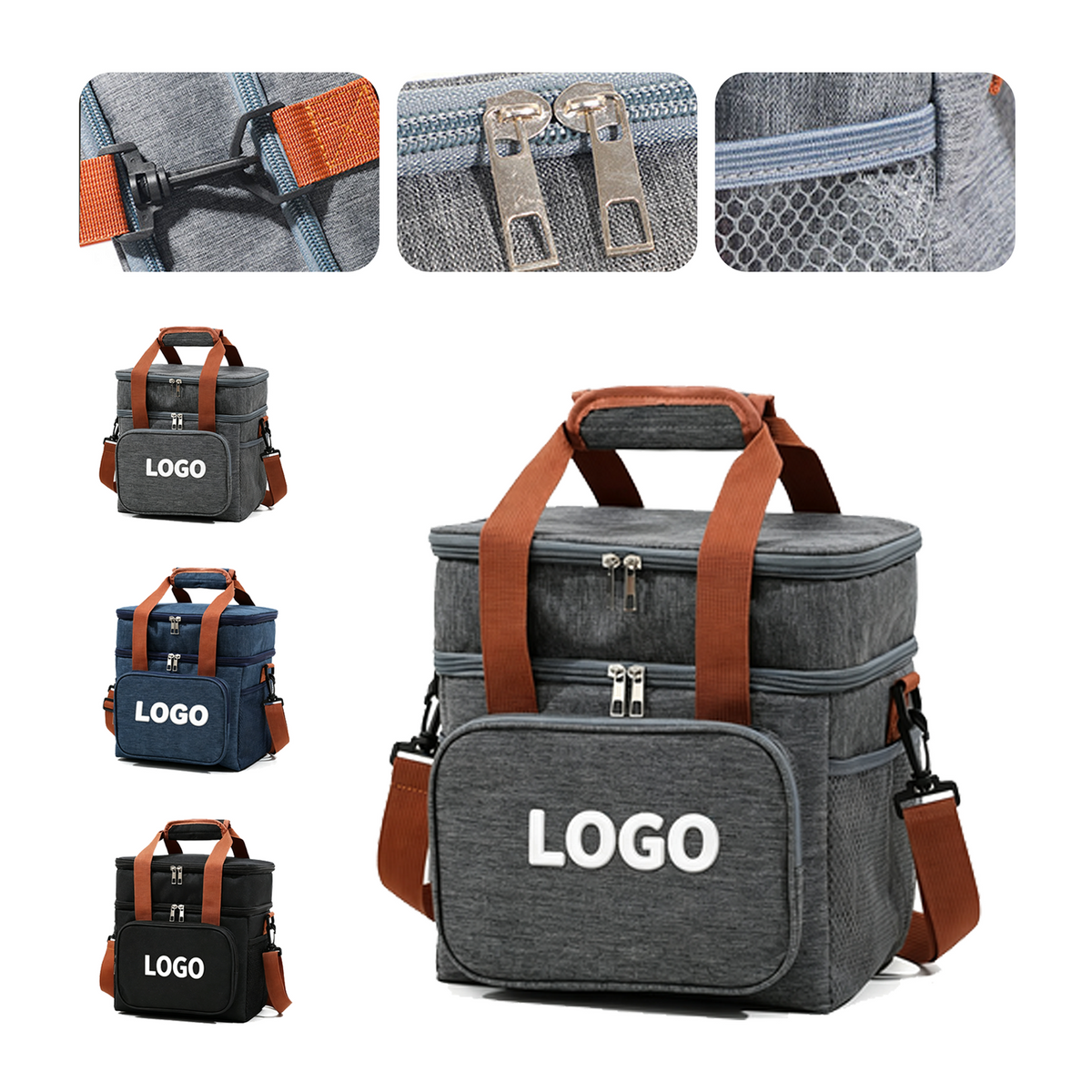 Zip Insulated Cooler Lunch Bags