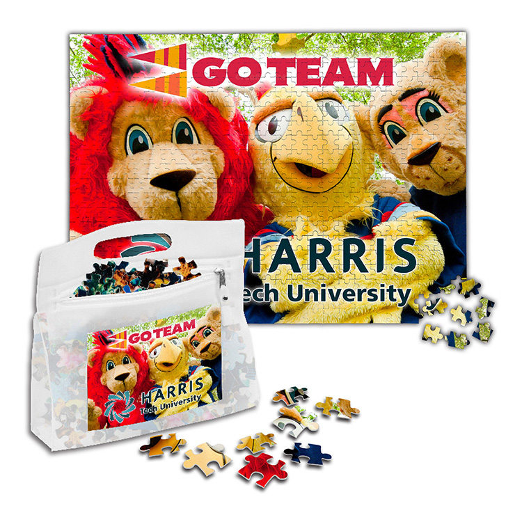 "QUINCY" 500 Piece Full Color Custom Jigsaw Puzzle In Deluxe Vinyl Storage Pack 8