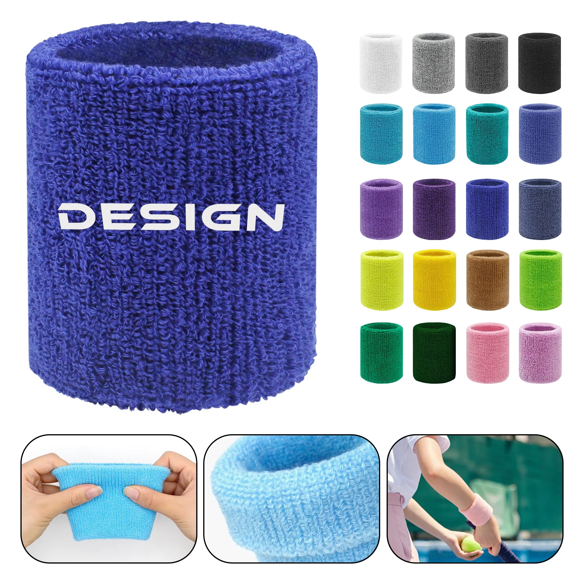 Sports Elastic Wrist Guard Breathable Sweatbands