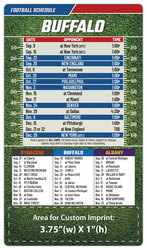 Magnet Football Sport Schedules - 4x7 Round Corners