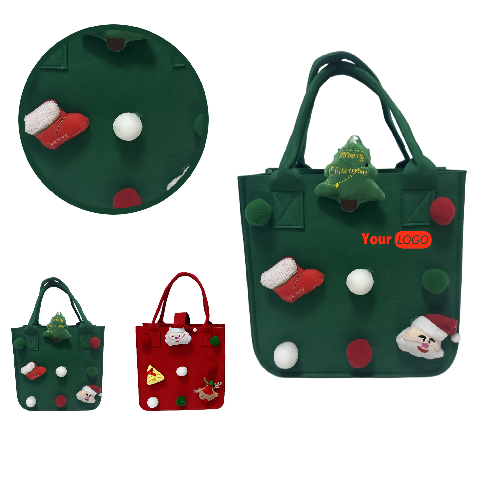 Christmas Tote Felt Bag 4