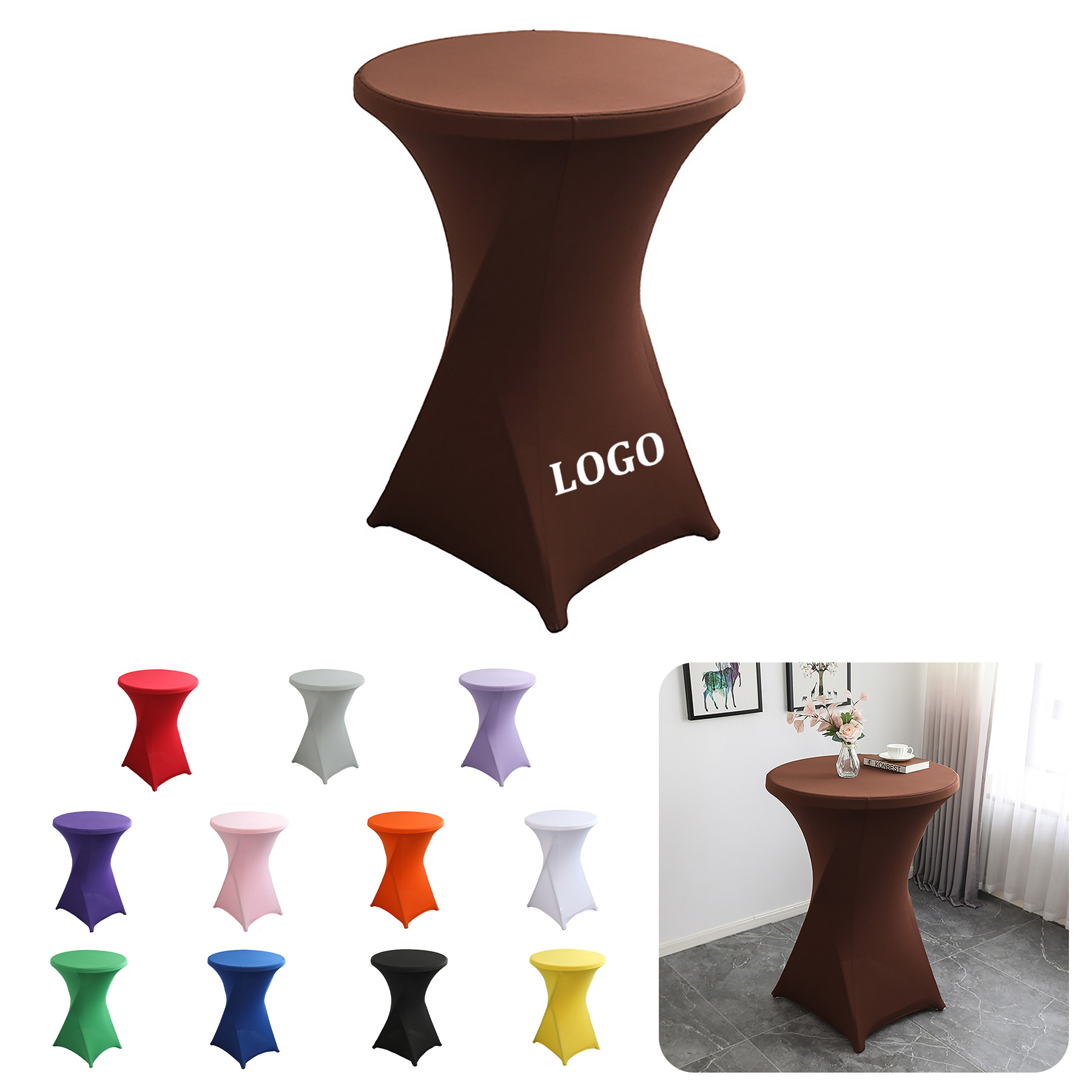 Round Elastic Table Cover 32