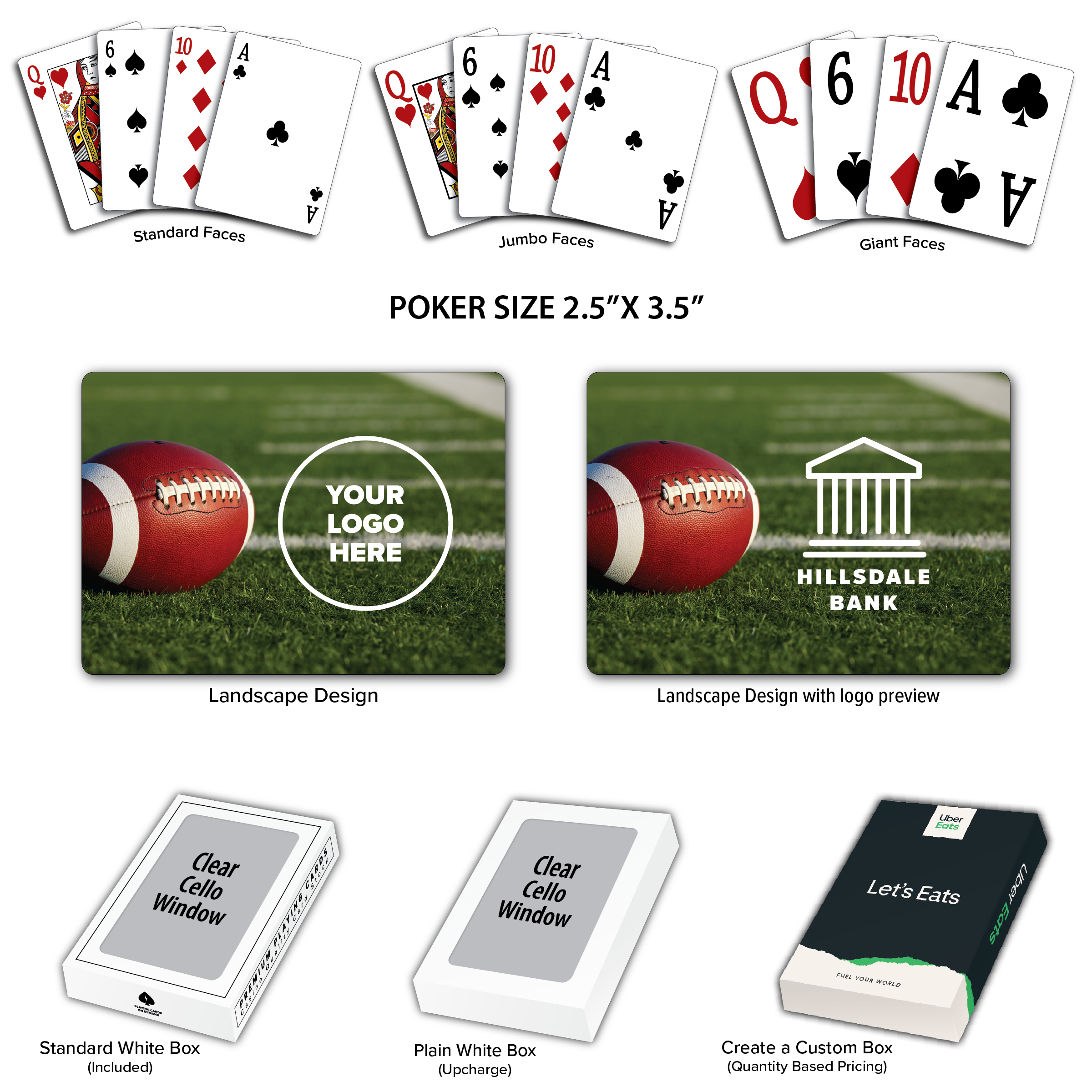 Football Theme Poker Size Playing Cards 7