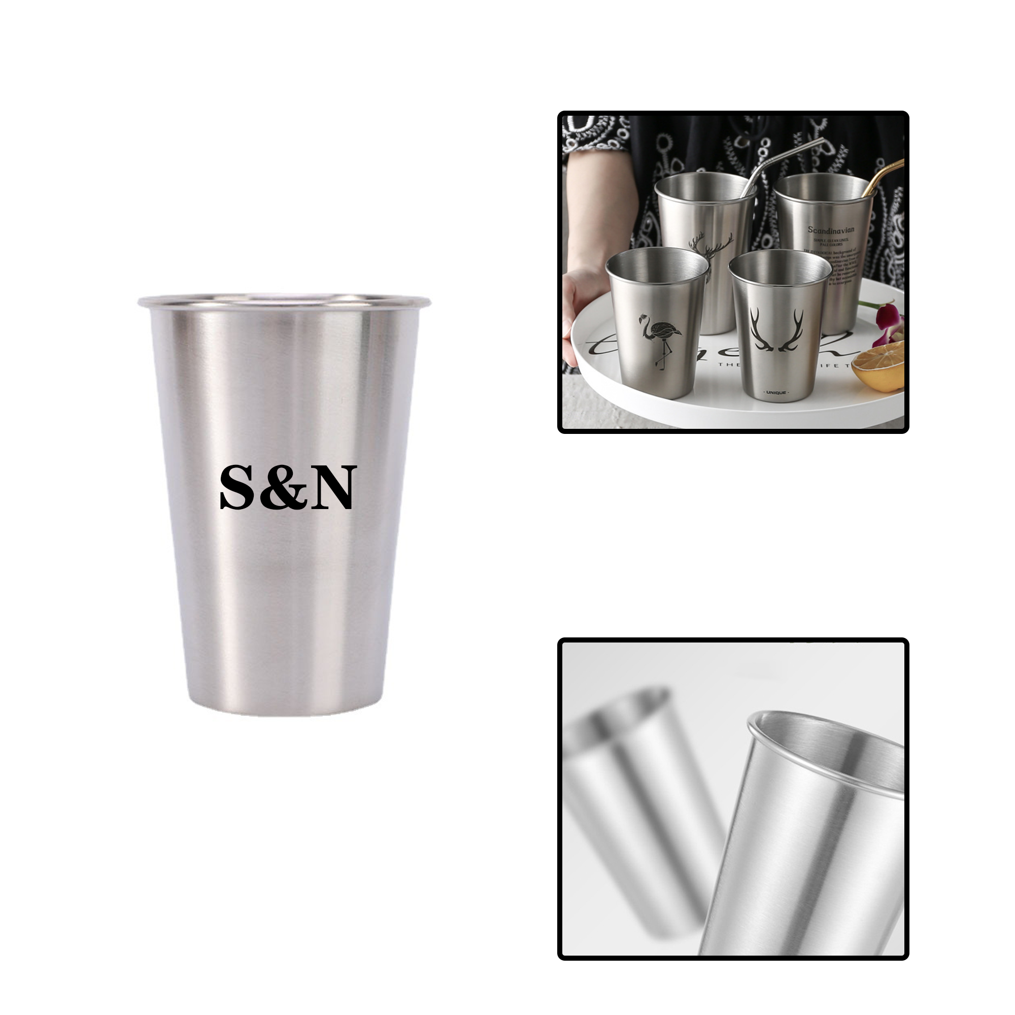16 oz Large Capacity Stainless Steel Cup 4