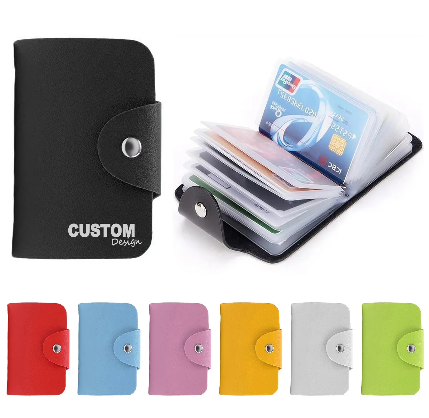 Leather Business Card Case MOQ 100