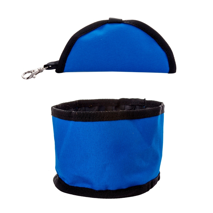 600D Poly Folding Pet Travel Bowl w/hook 25