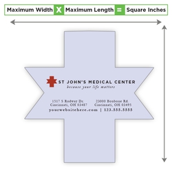 Custom Shape Magnet - 30 to 39.99 Square Inches 40 Mil Outdoor Safe