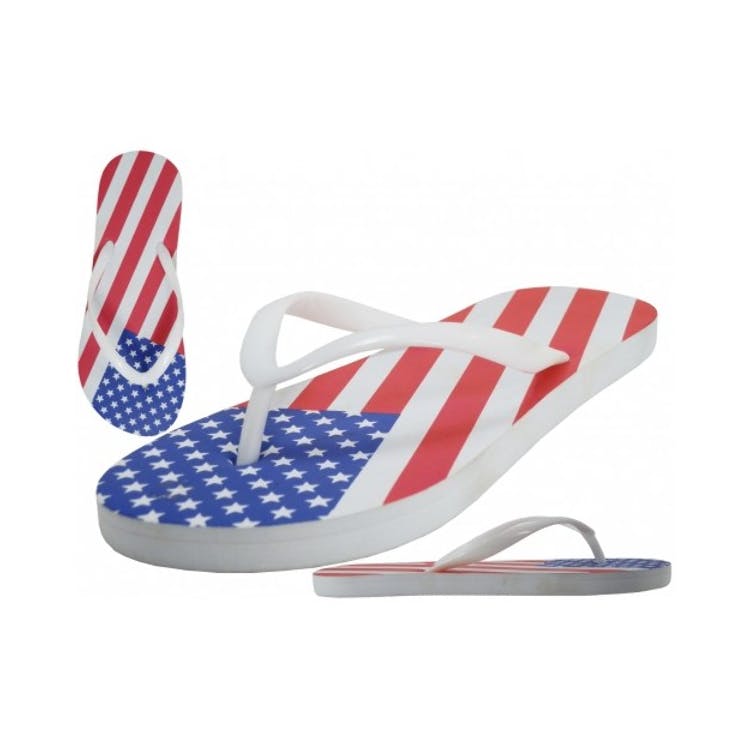 Men's US Flag Flip Flops - Sizes Small - X-Large 3