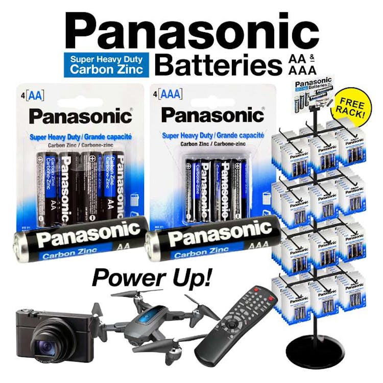 Panasonic AA & AAA Batteries, promotional household item with logo imprint 3