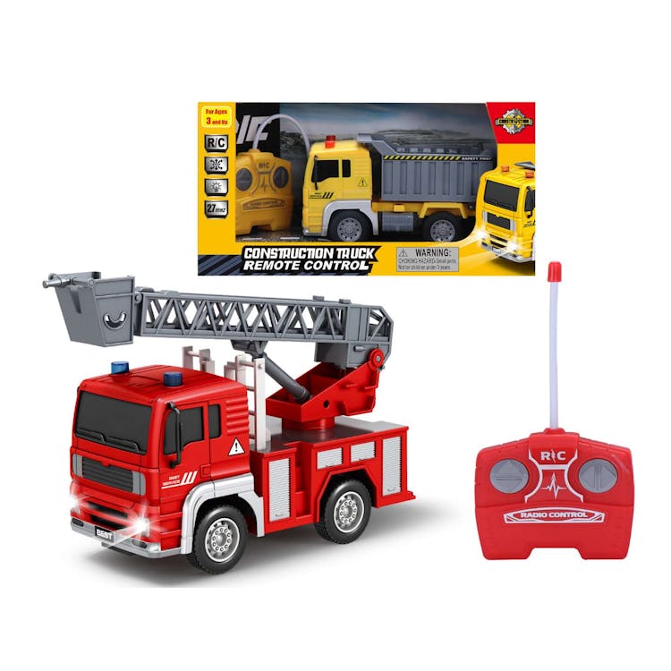 Rescue and Construction Trucks Remote-Control - 7.25" 3